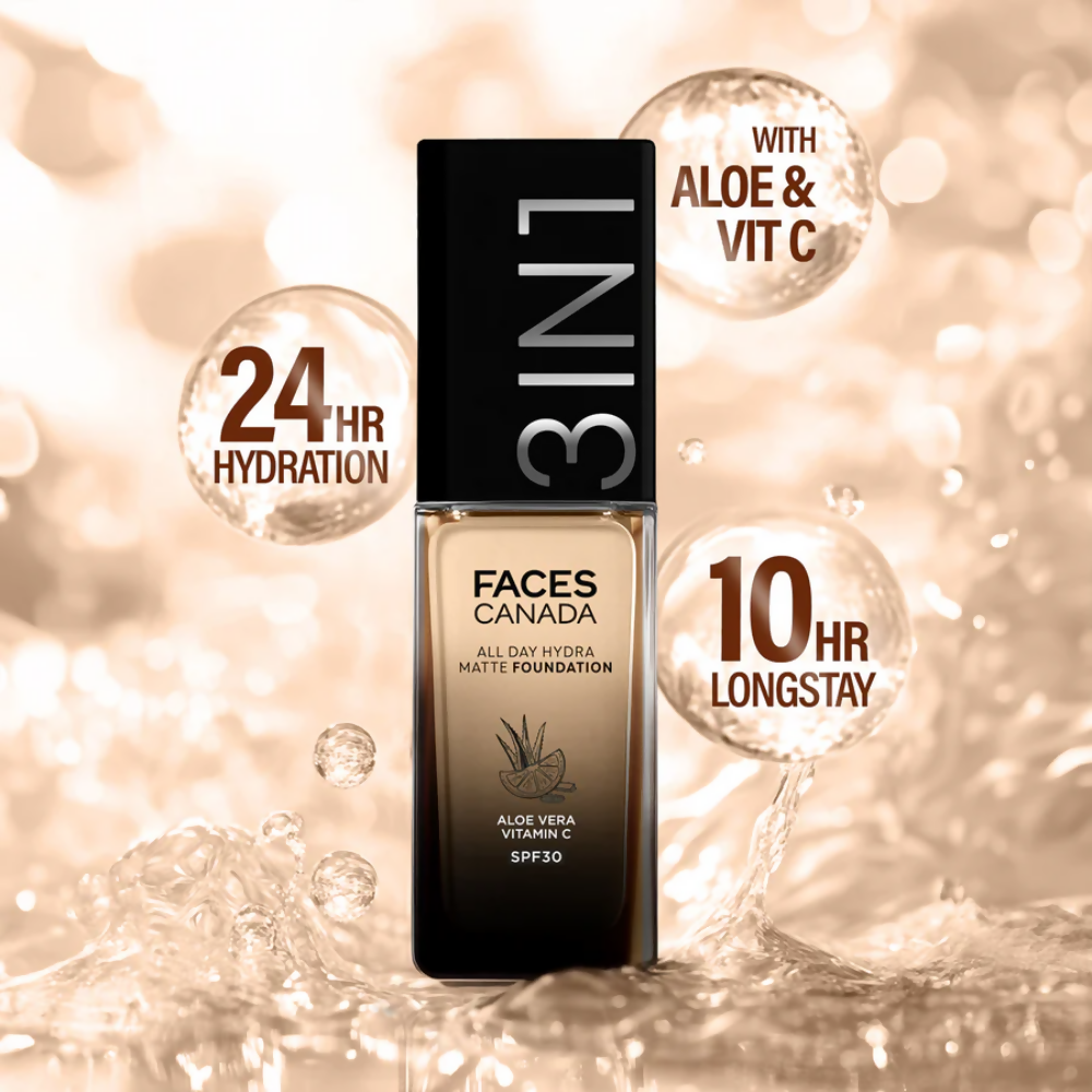 Faces Canada All Day Hydra Matte 3 in 1 Foundation - Warm Natural 021