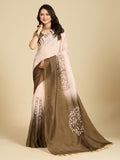 Aastha Fashion Multi Chanderi Cotton Silk Printed Saree