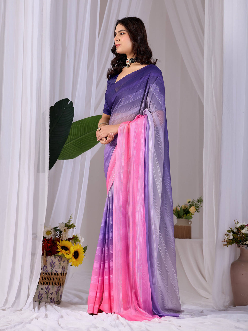Aastha Fashion Multi Monsoon Printed Saree