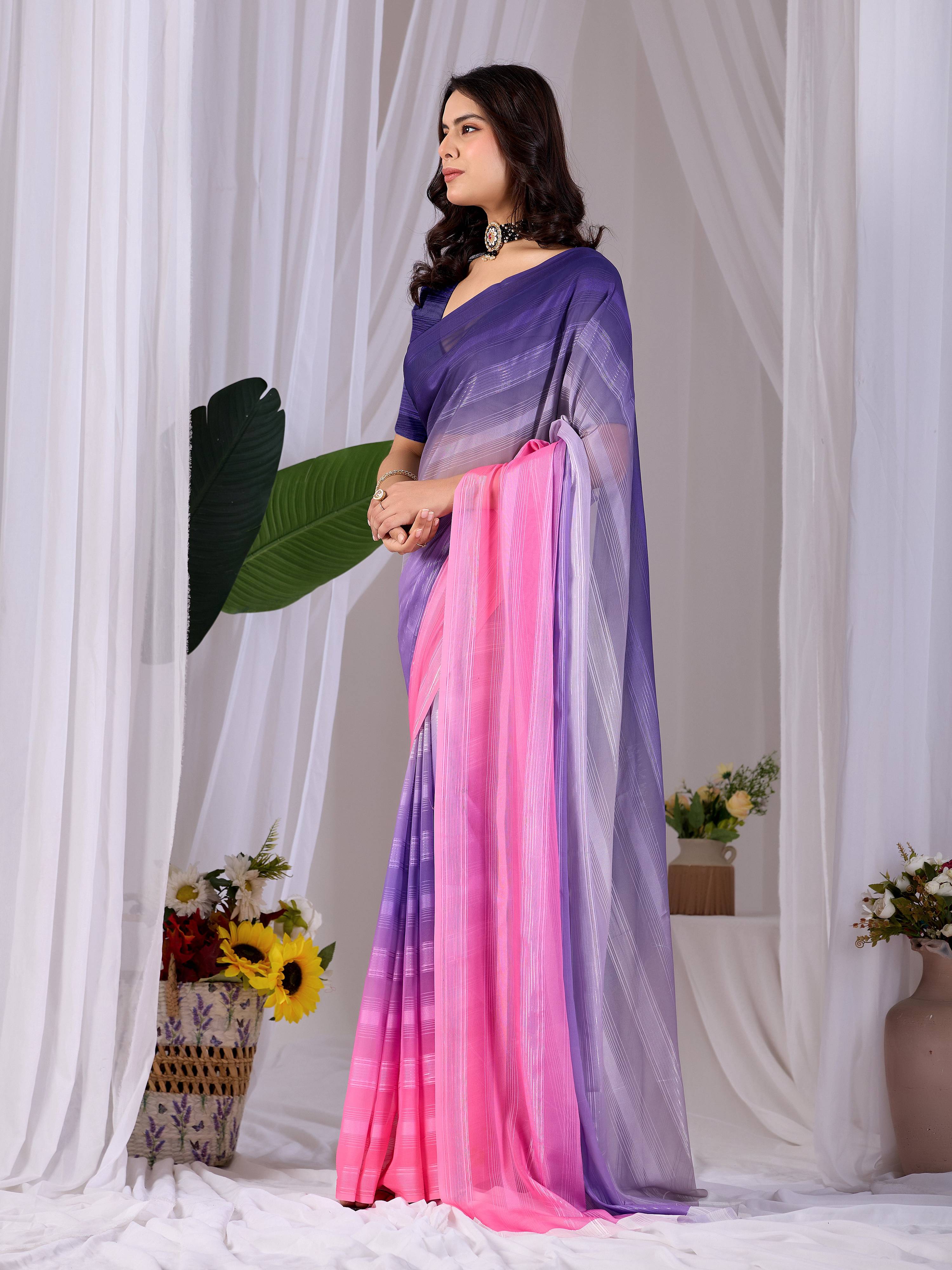 Aastha Fashion Multi Monsoon Printed Saree