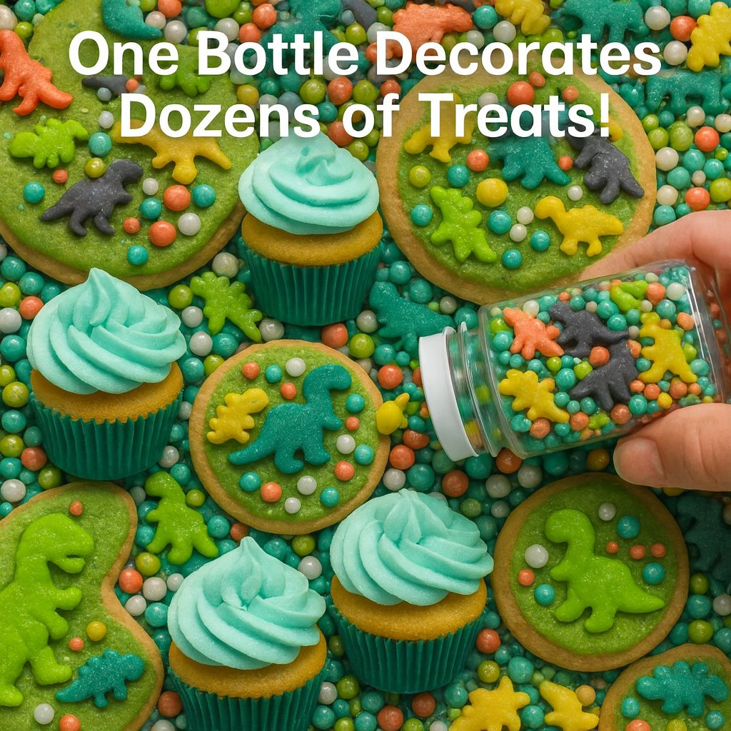 Confect Dino Sprinkles for Decorations 12