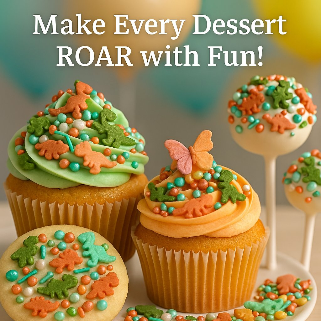 Confect Dino Sprinkles for Decorations 12