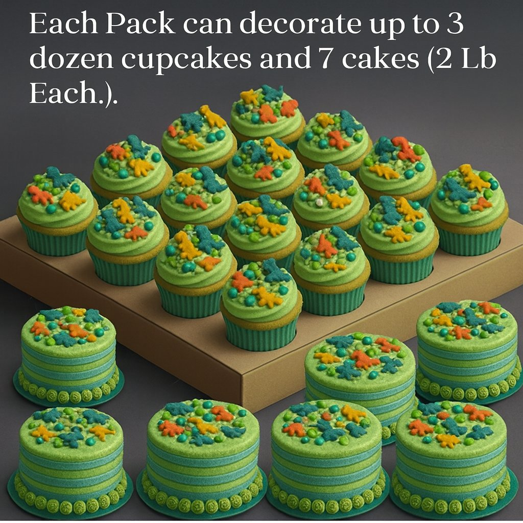 Confect Dino Sprinkles for Decorations 12