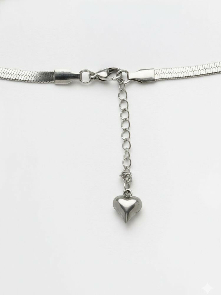 NVR Women German Silver Oxidised Chain