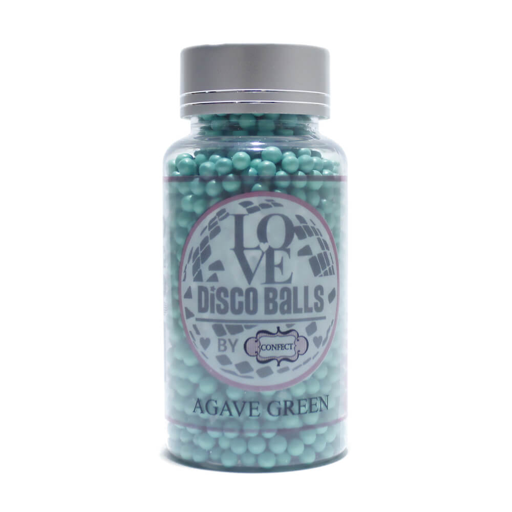 Confect Agave Green Disco Balls Sprinkles 4 MM