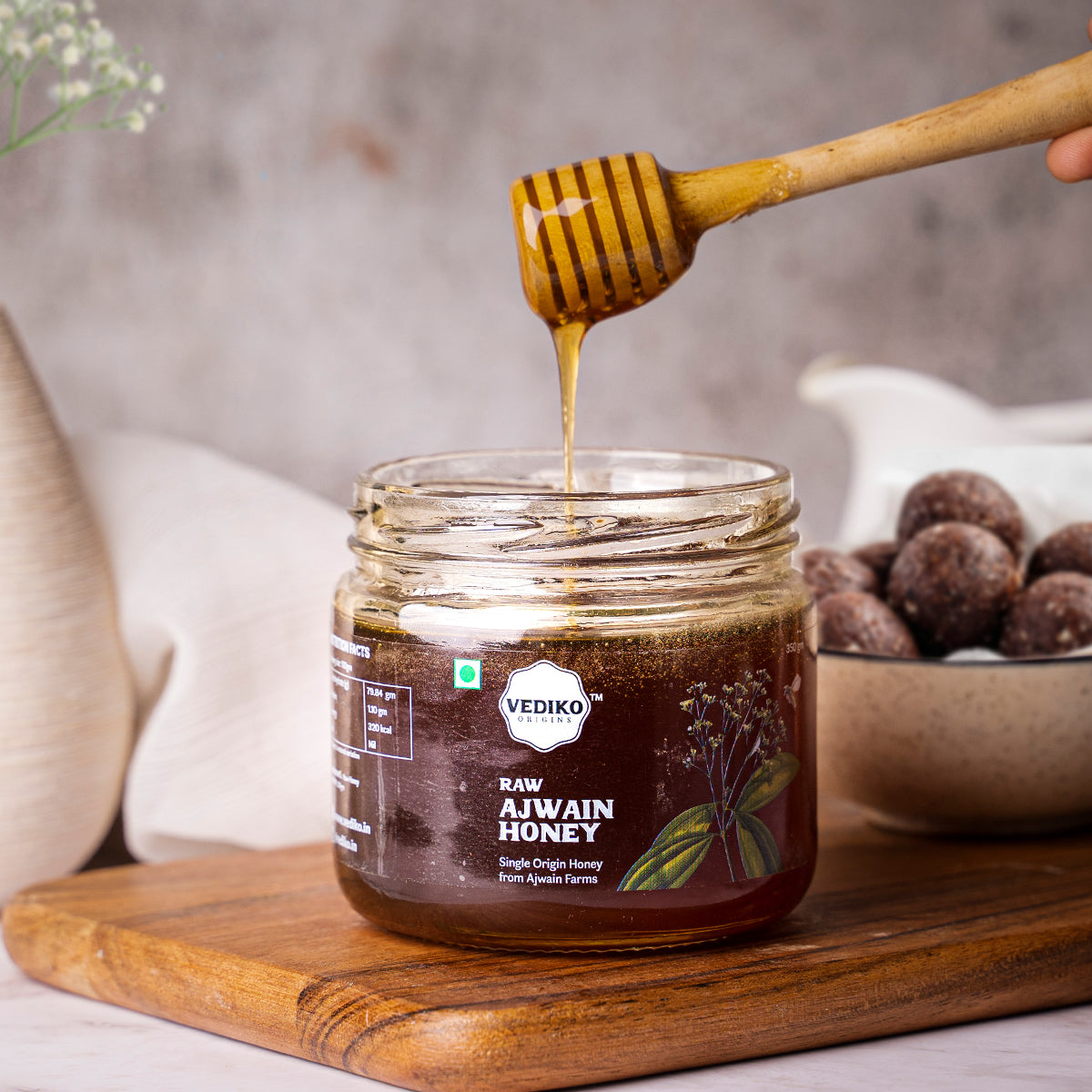 Vediko Origins Raw Ajwain Honey