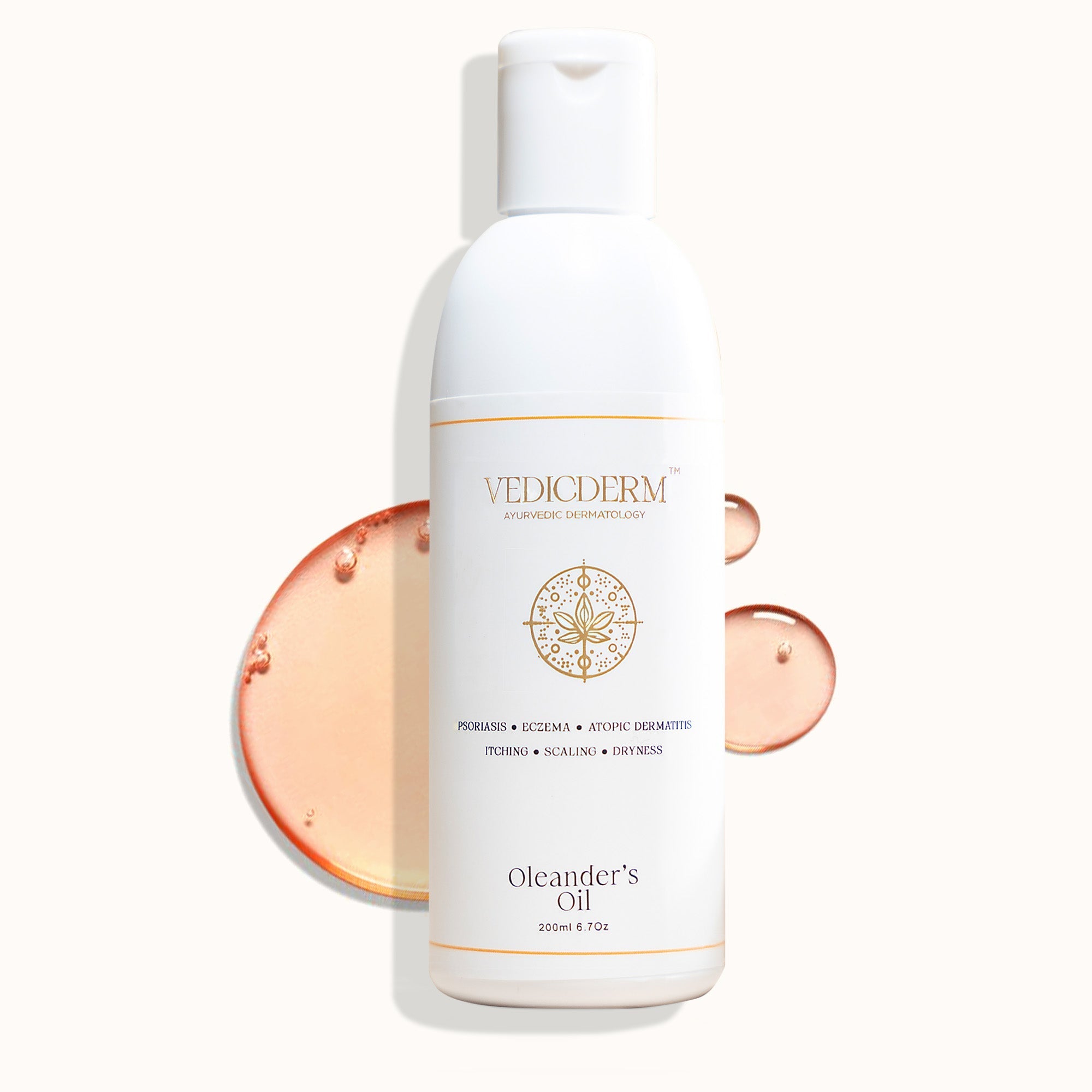 VedicDerm Oleander's Oil for Psoriasis, Eczema, and Atopic Dermatitis