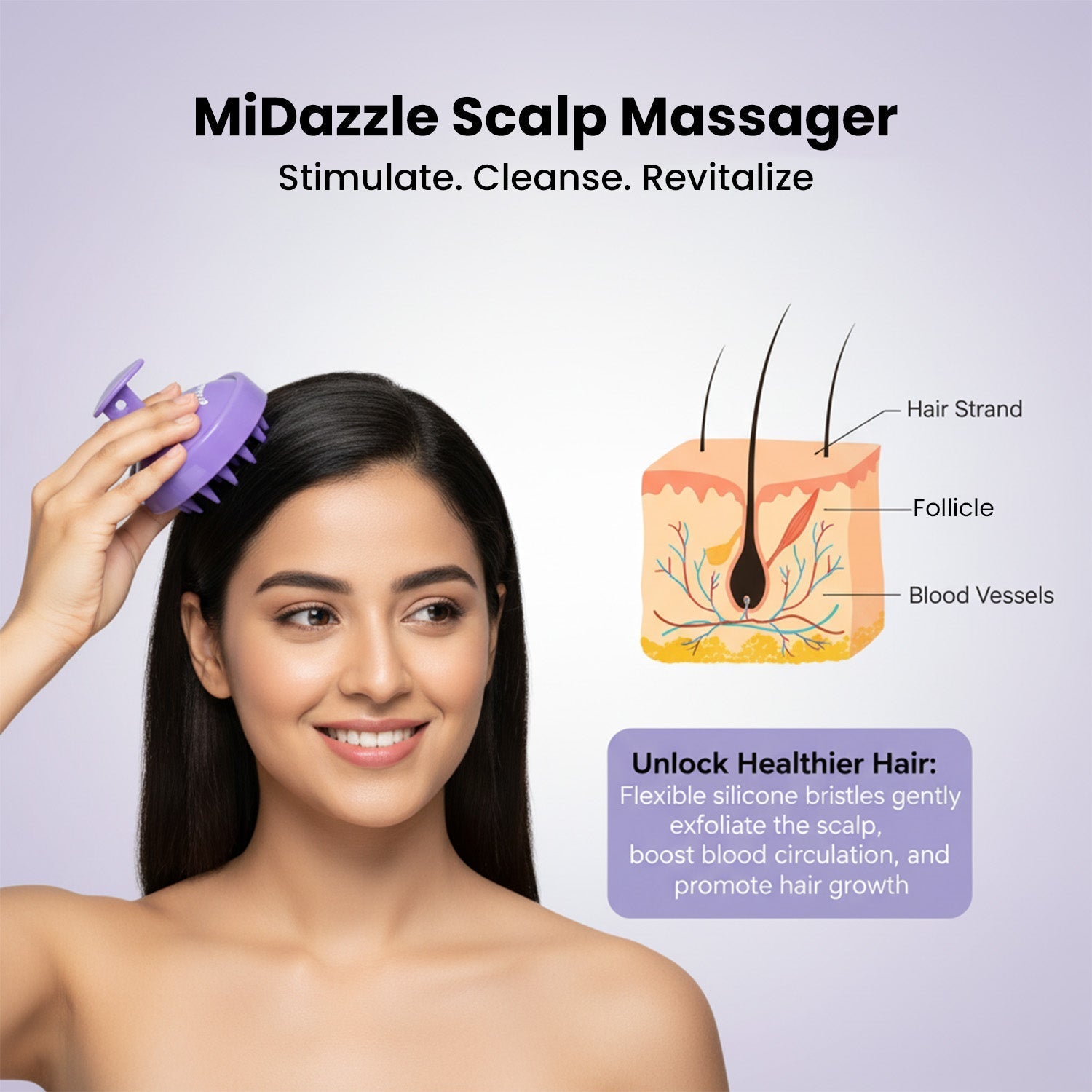 MiDazzle Midazzle Scalp Massager MIHA6315