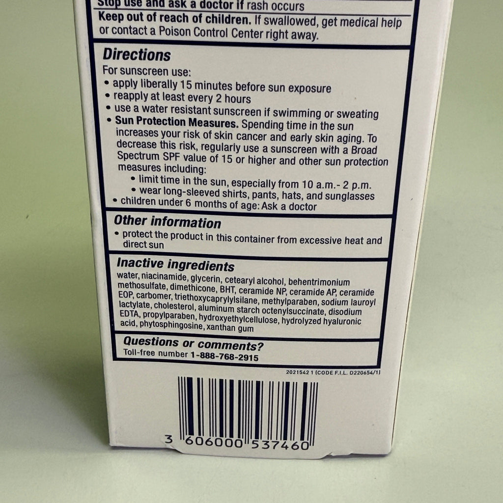 CERAVE (2 PACK, 3 oz Each) AM + PM Facial Moisturizing Lotion w/ SPF 30 BB 01/27