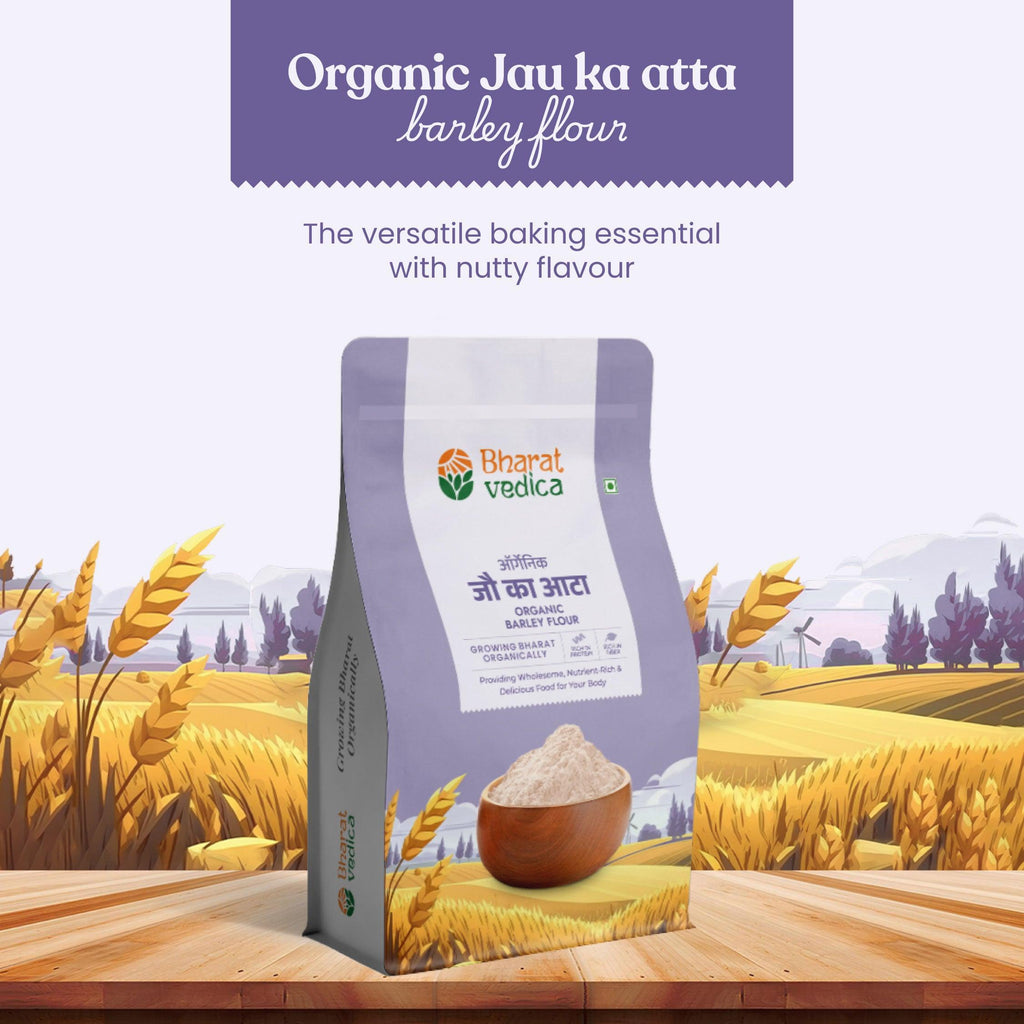 Bharat Vedica Organic Barley Flour | Stone-Ground & Fresh