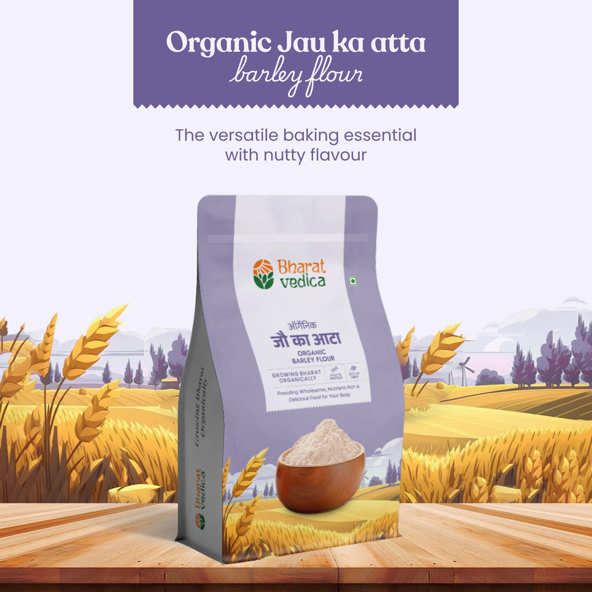 Bharat Vedica Organic Barley Flour | Stone-Ground & Fresh