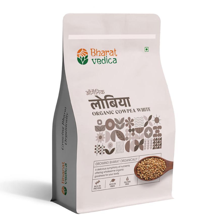 Bharat Vedica Organic Cowpea White - Organic Lobia Safed
