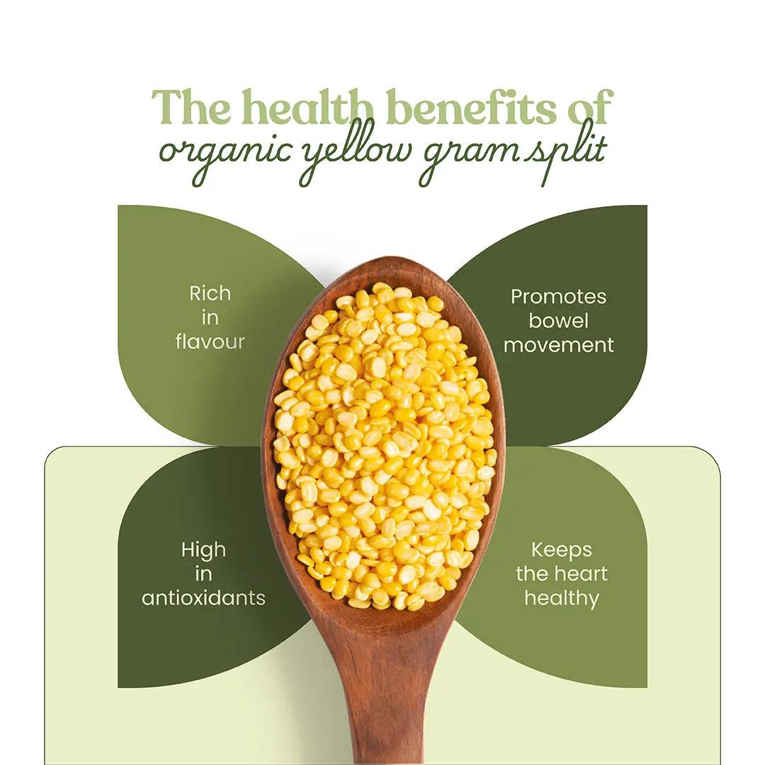 Bharat Vedica Organic Yellow Gram Split - Organic Moong Dal