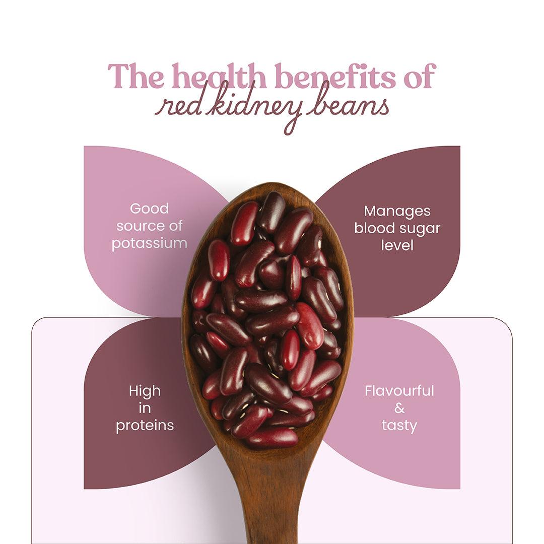 Bharat Vedica Organic Red Kidney Beans - Organic Rajma Red