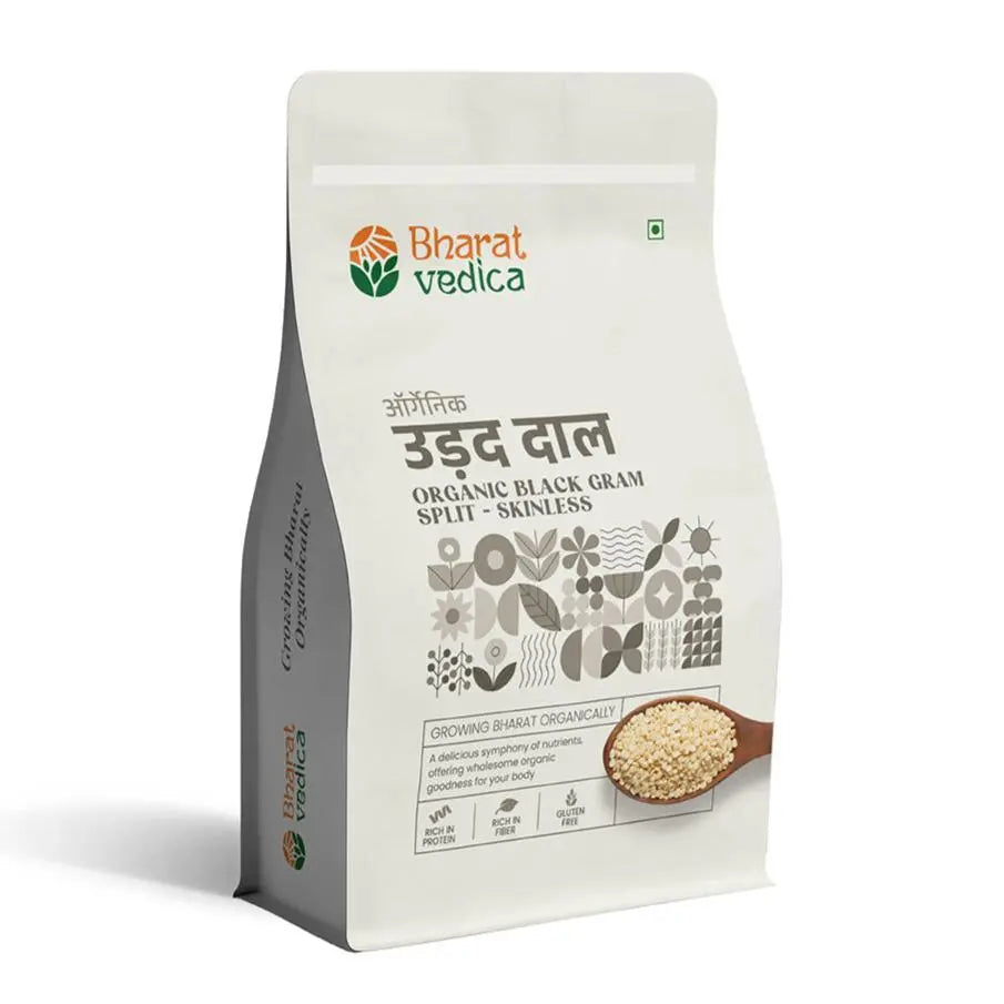 Bharat Vedica Organic Black Gram Split / Skinless - Organic Urad Dal