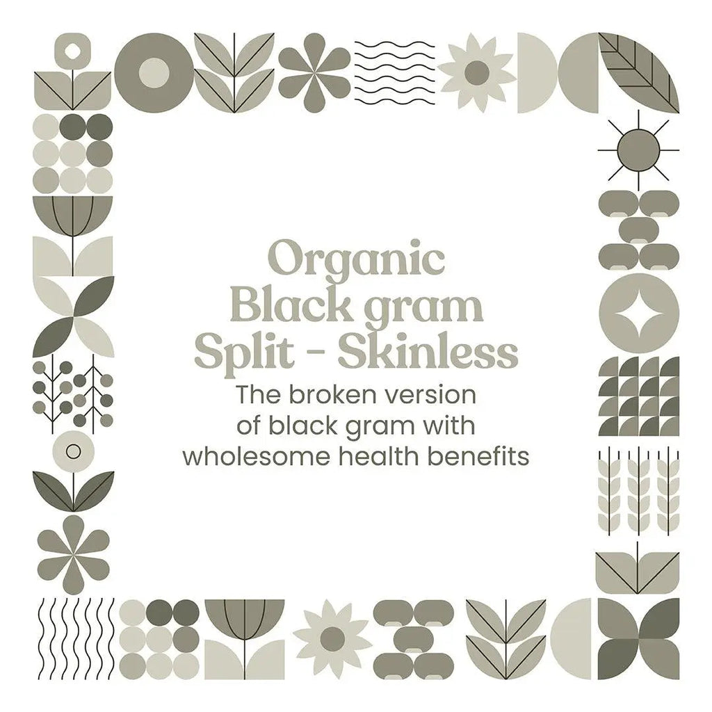 Bharat Vedica Organic Black Gram Split / Skinless - Organic Urad Dal