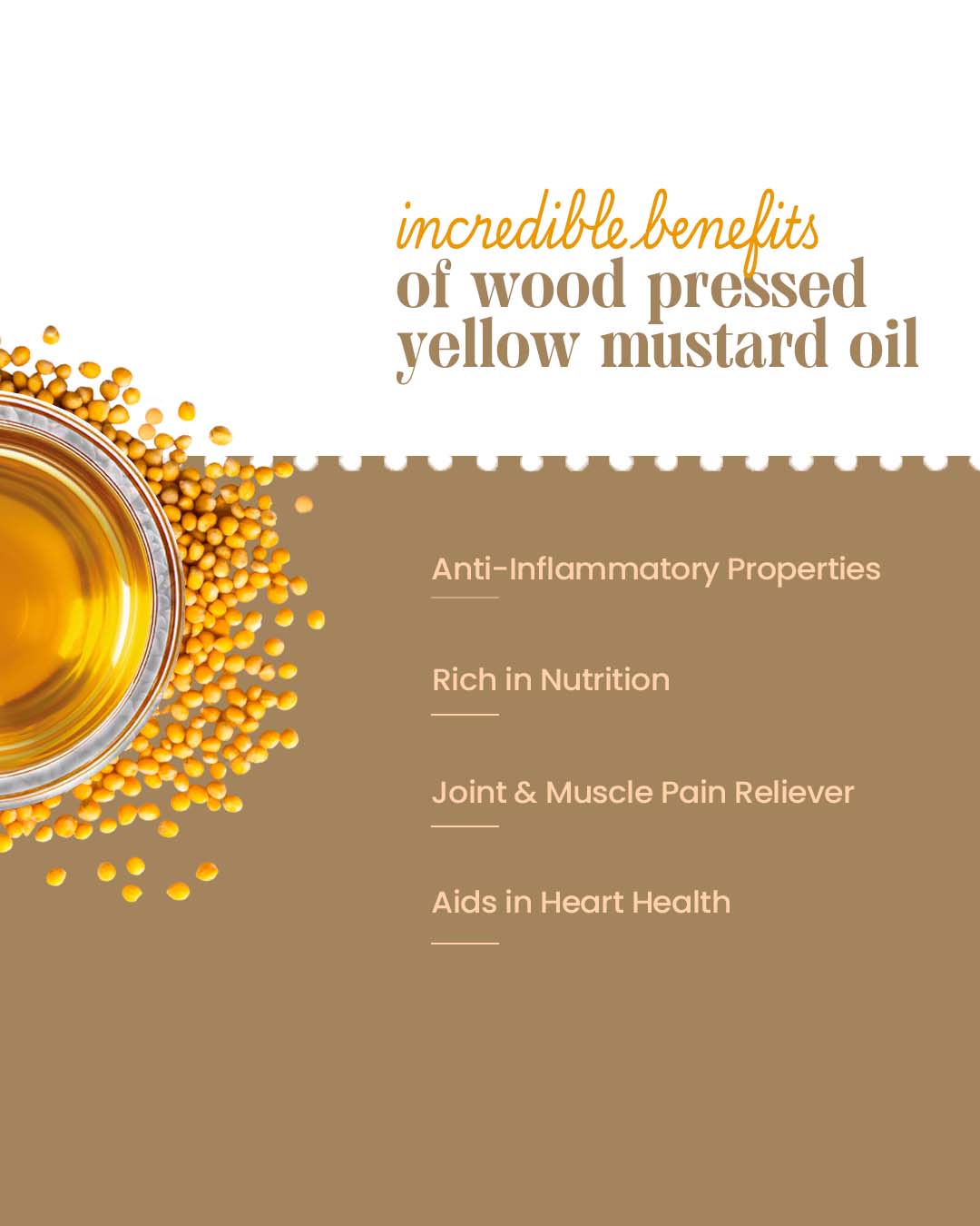 Bharat Vedica Organic Wood Pressed Yellow Mustard Oil - Organic Wood Pressed Pili Sarso ka Tel