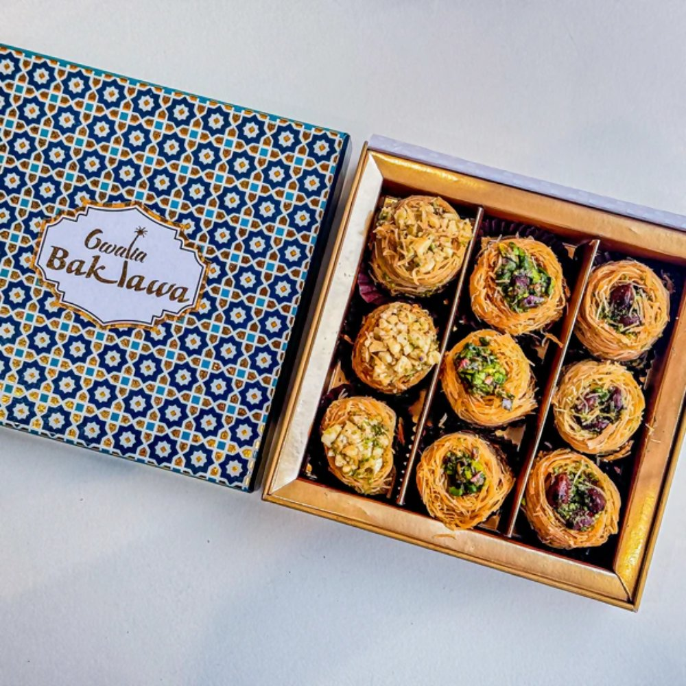Gwalia Sweets Assorted Birdnest Baklawa Box