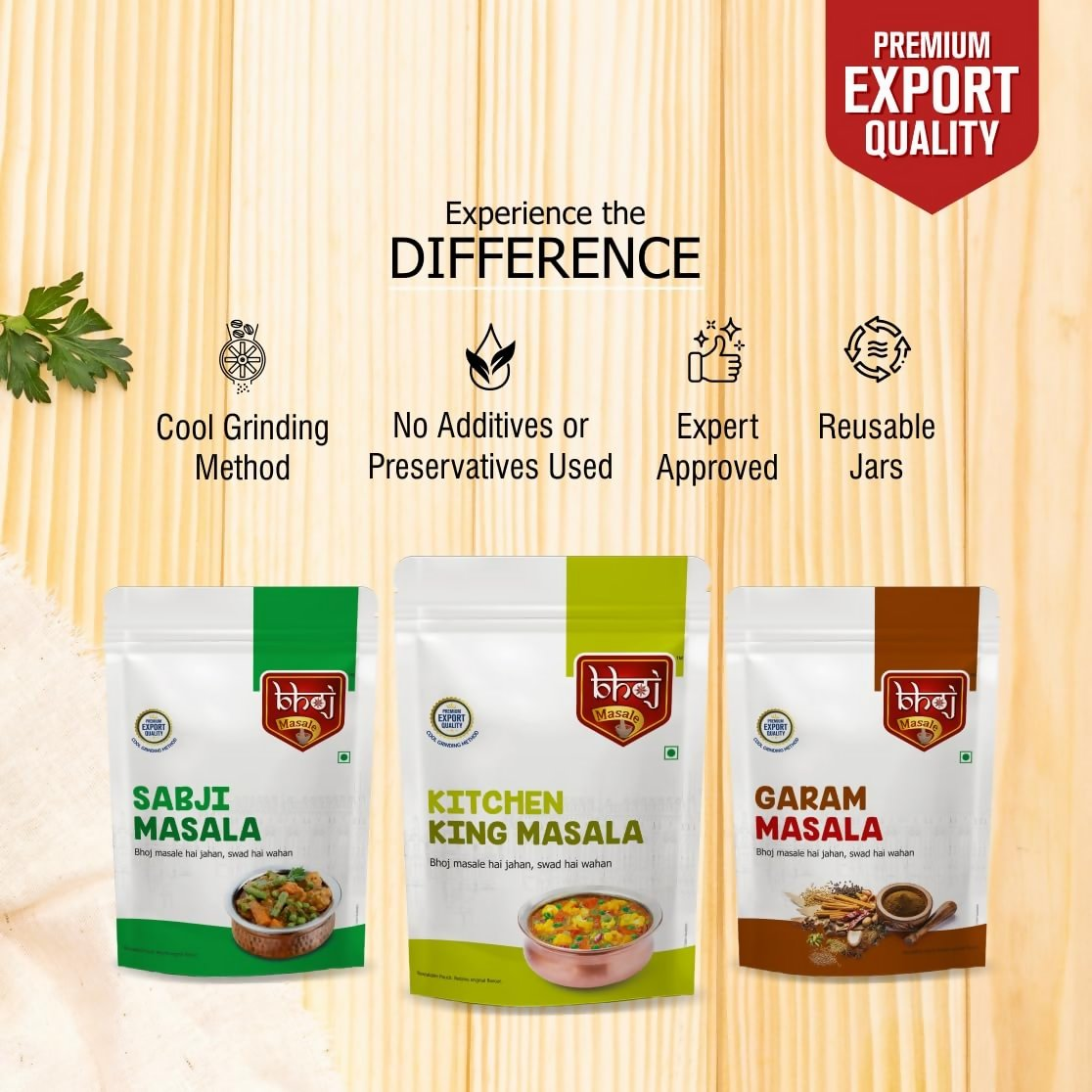Bhoj Masale Sabji, Kitchen King And Garam Masala Powder