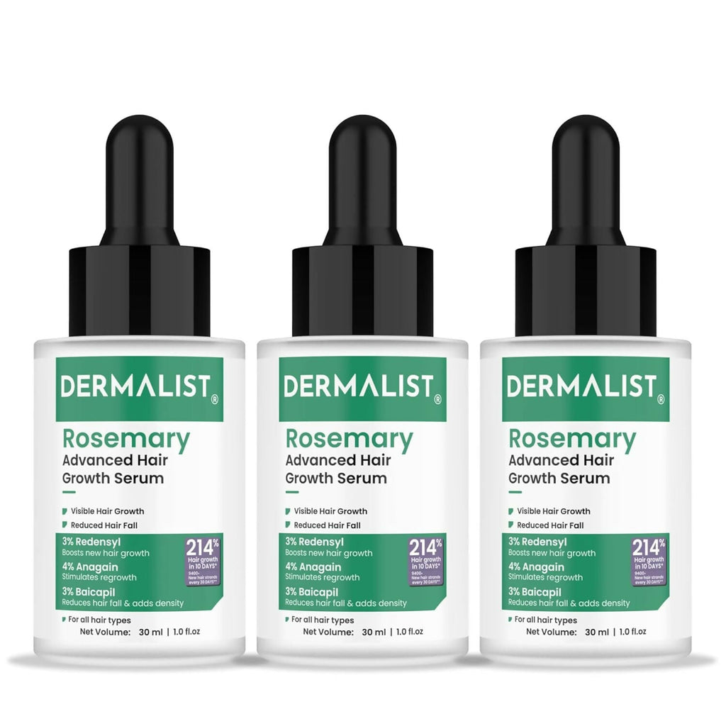 Dermalist Rosemary Hair Growth Serum with 3% Redensyl, 4% AnaGain & 3% Baicapil