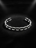 NVR Men's Silver Plated Cuff Bracelet