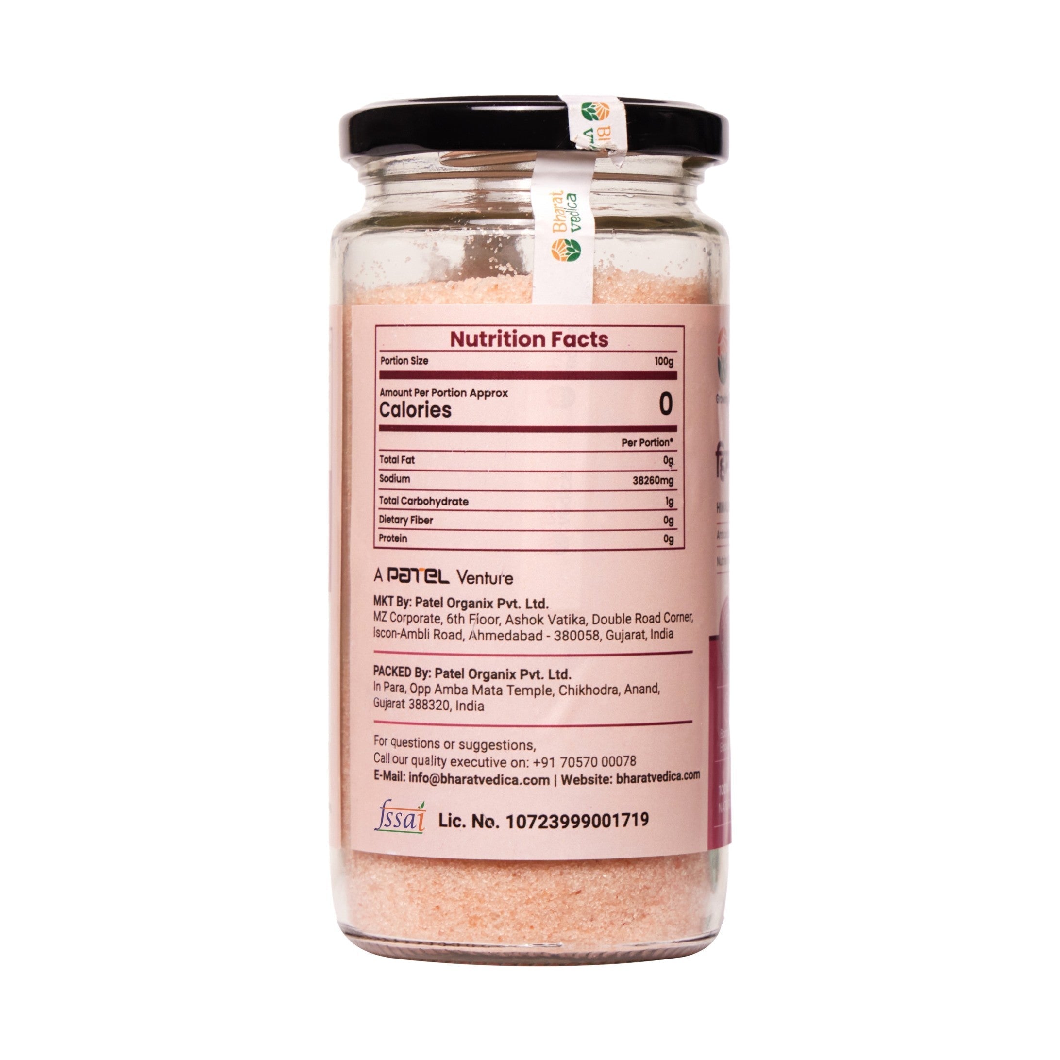 Bharat Vedica Natural Himalayan Pink Salt - Gulaabee Namak