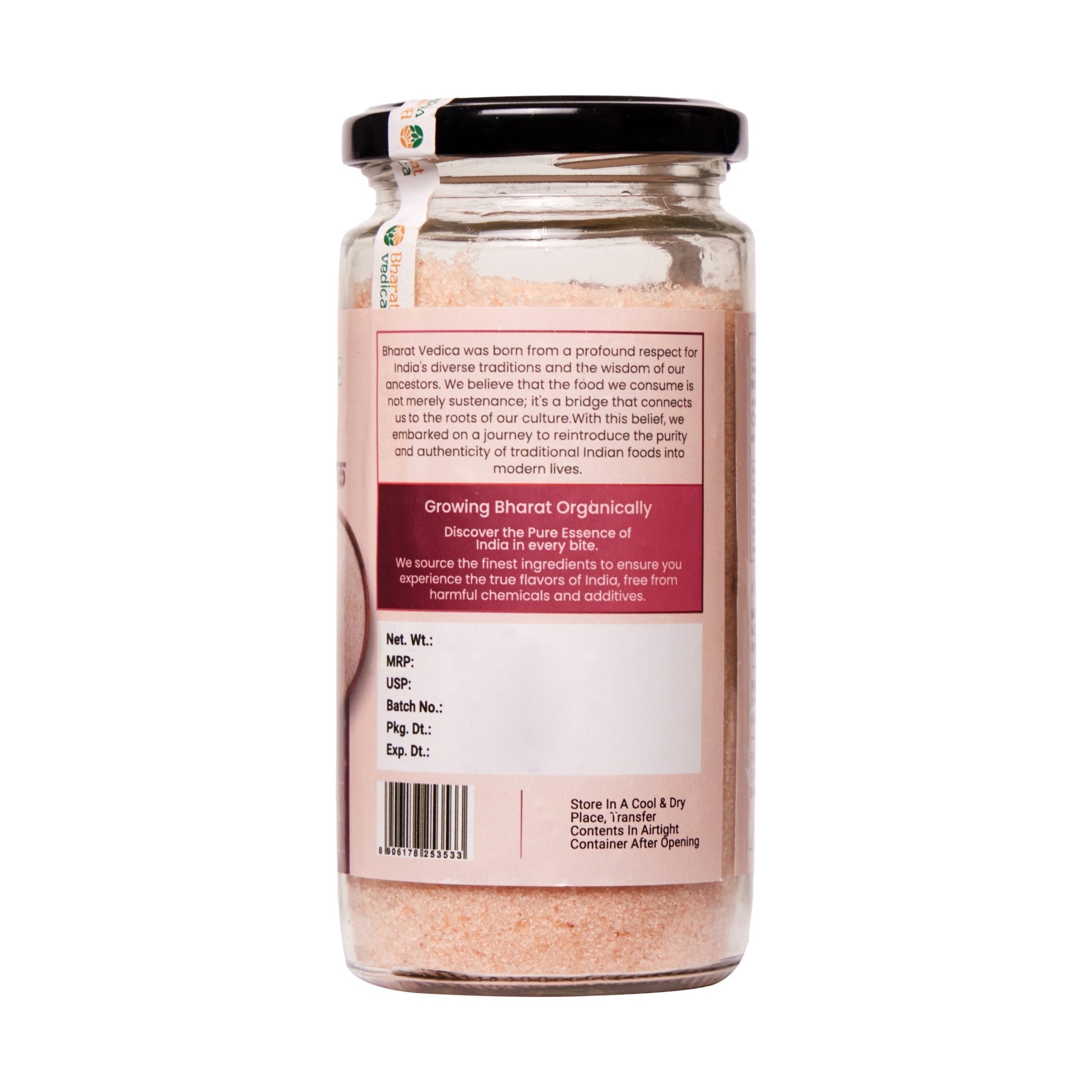 Bharat Vedica Natural Himalayan Pink Salt - Gulaabee Namak