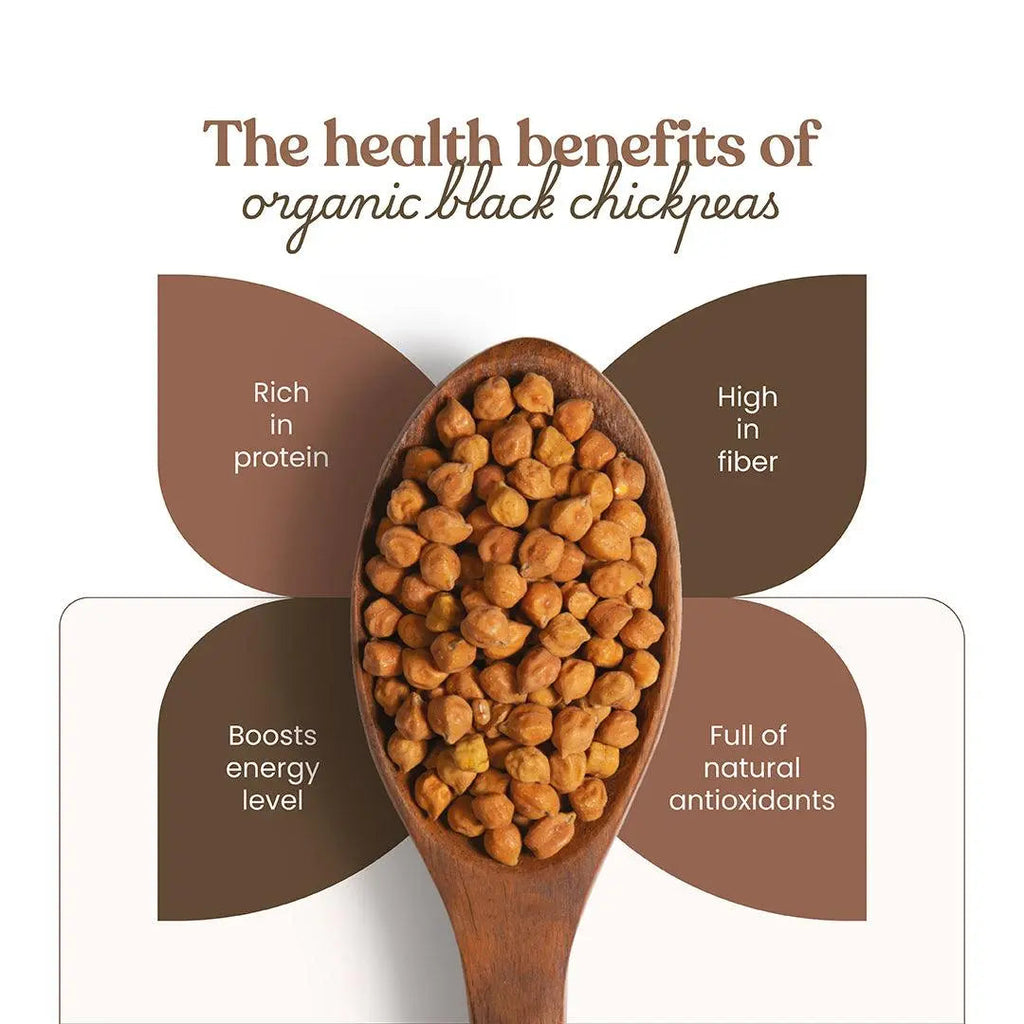 Bharat Vedica Organic Black Chickpeas - Organic Black Chana