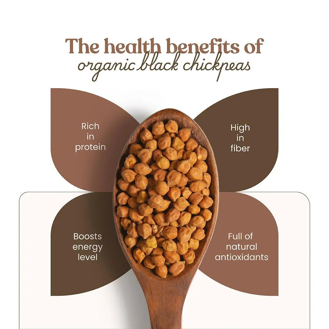 Bharat Vedica Organic Black Chickpeas - Organic Black Chana