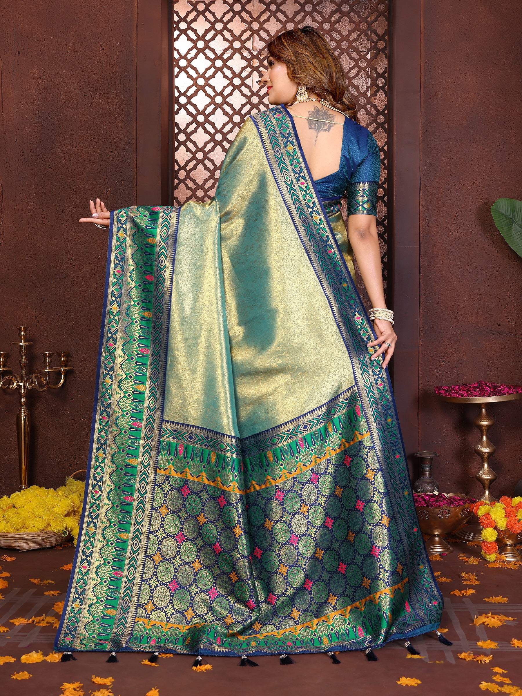 Anaita Banarasi Tissue Silk Saree