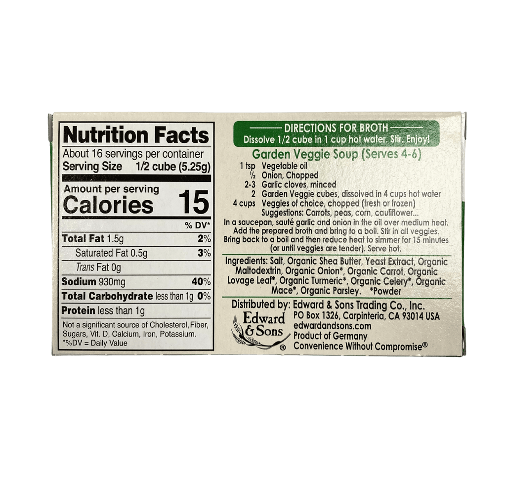 Bouillon Cubes, Vegan
