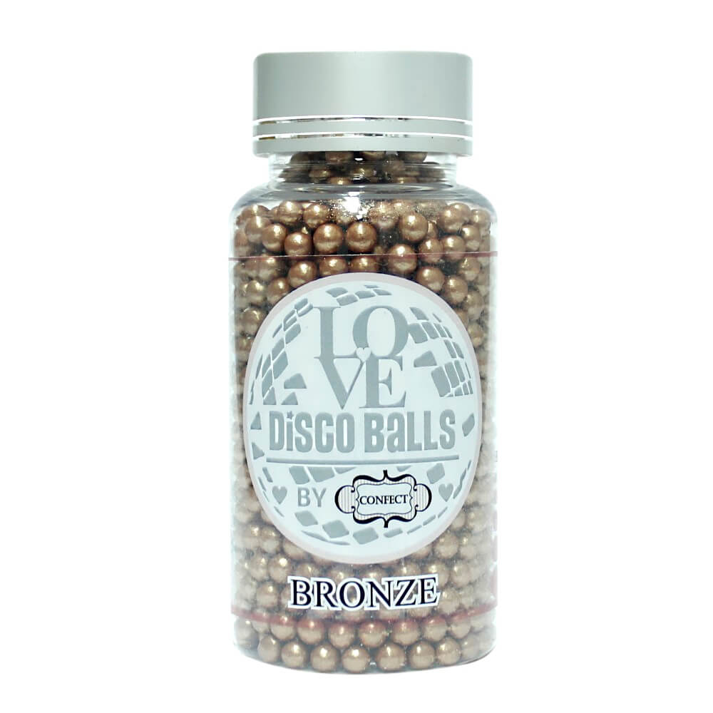 Confect Bronze Disco Balls Sprinkles 5 MM