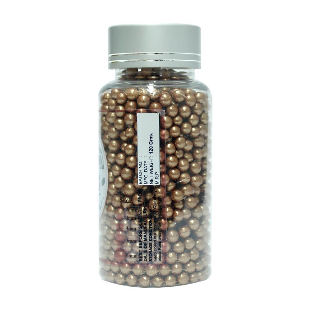 Confect Bronze Disco Balls Sprinkles 5 MM