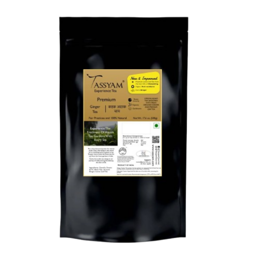 Tassyam Organics Strong Assam Adrak Tea - Refill Pack