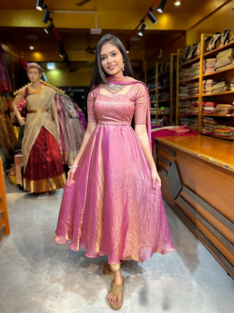Teeya Creation Pink Color Fendy Satin Heavy Embroidery Work Wedding Wear Stitched Lehenga Choli