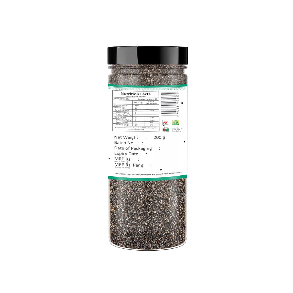 Yum Yum Raw Chia Seeds Jar