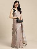 Anaita Chiku Linen Saree With Blouse