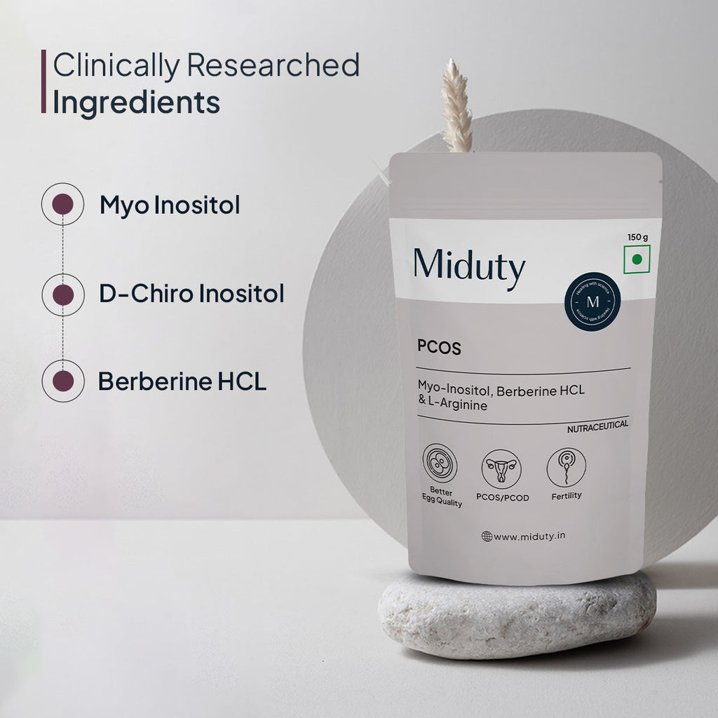 Miduty by Palak Notes PCOS Periods Fertility Powder