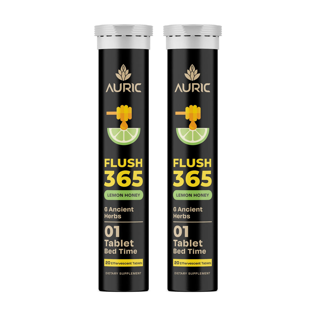 Auric Flush365 Tablets | Honey Lemon Flavour