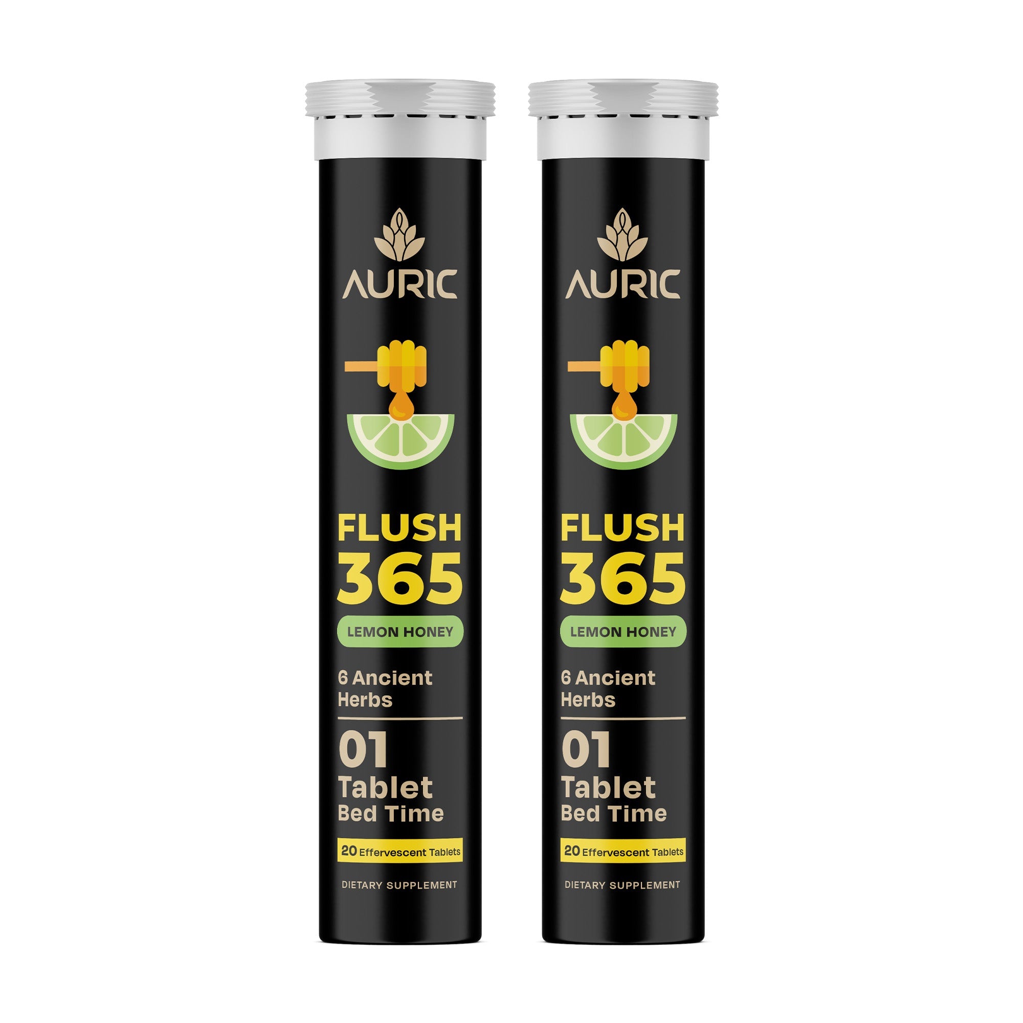 Auric Flush365 Tablets | Honey Lemon Flavour