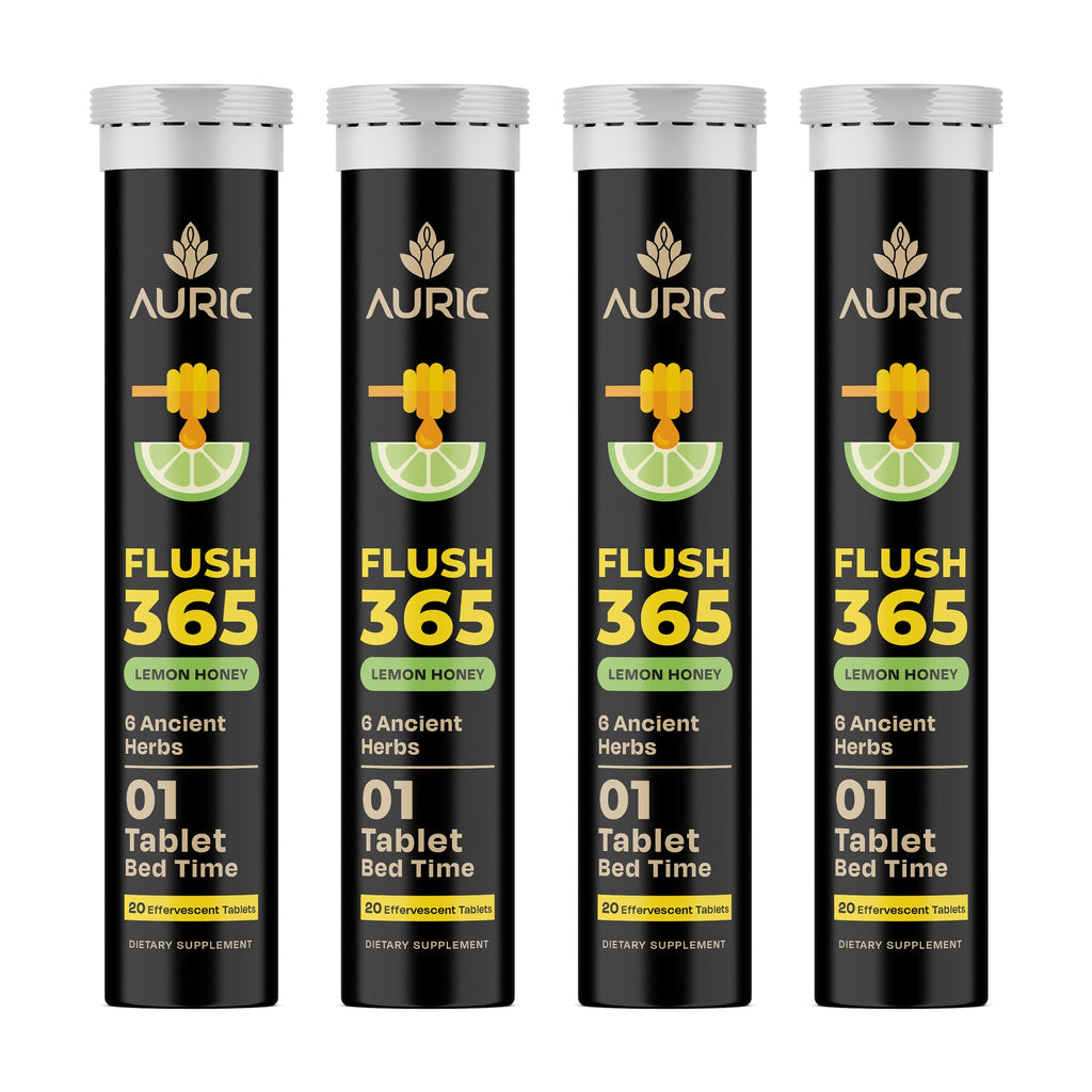 Auric Flush365 Tablets | Honey Lemon Flavour