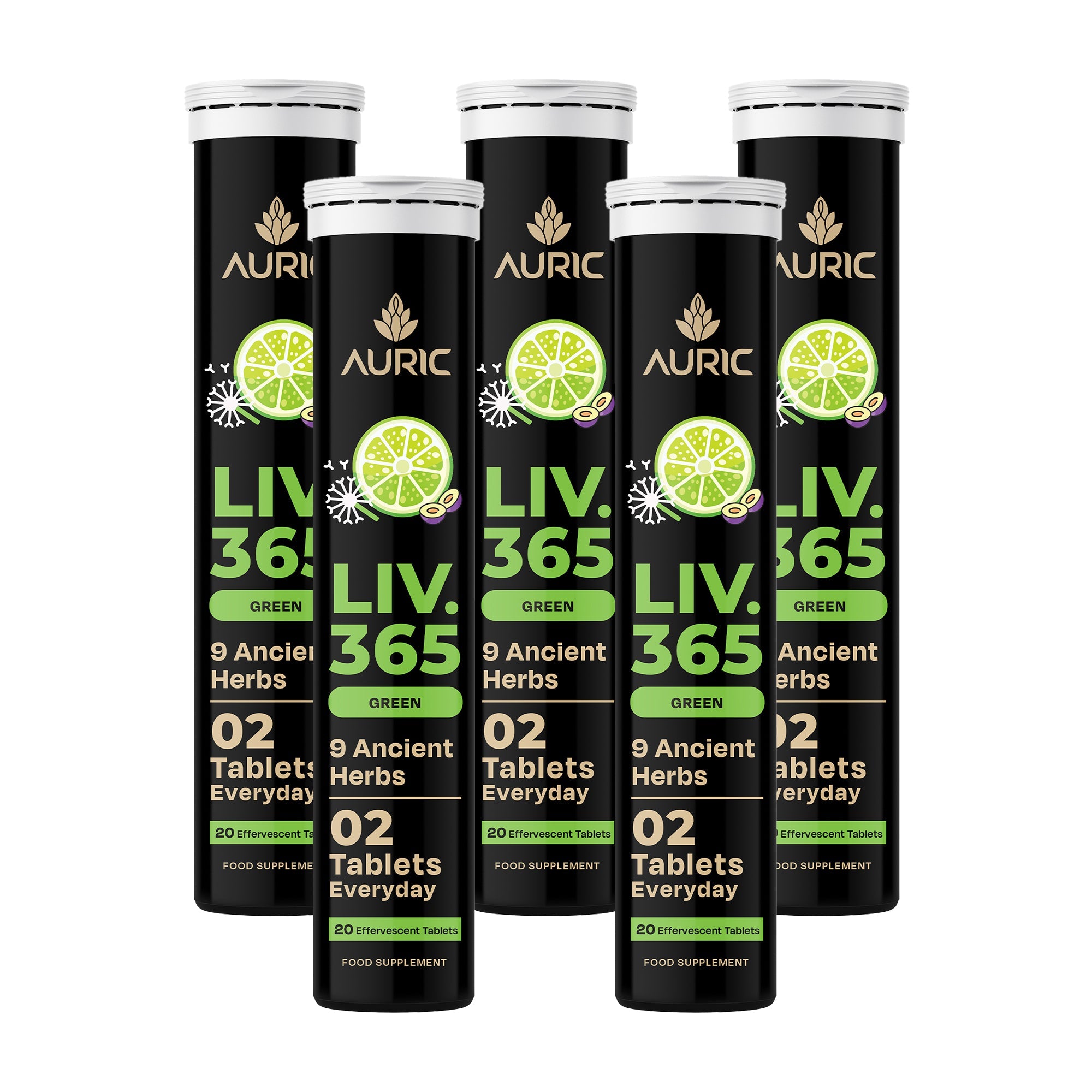 Auric Liv365 Tablets | Lemon Flavour