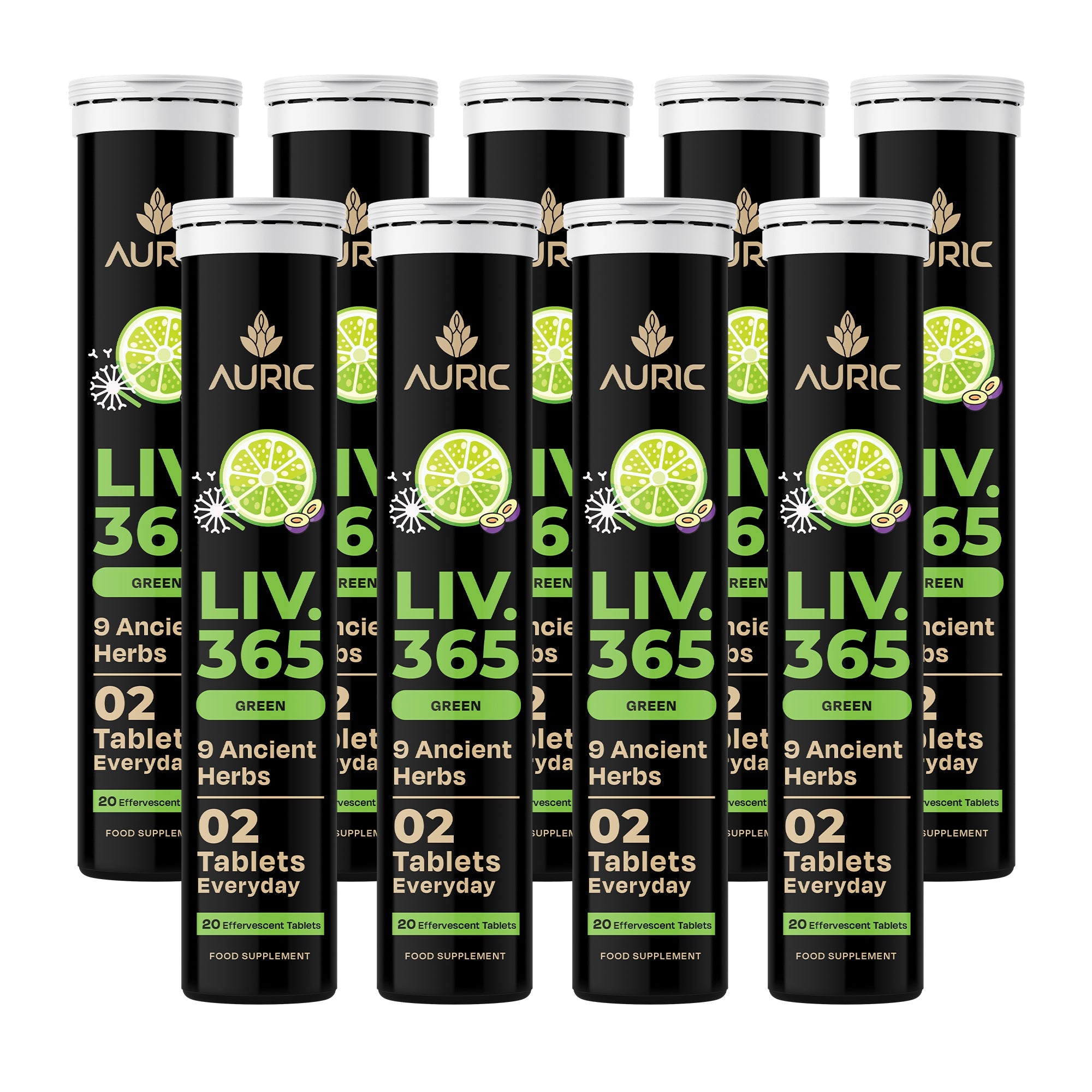 Auric Liv365 Tablets | Lemon Flavour