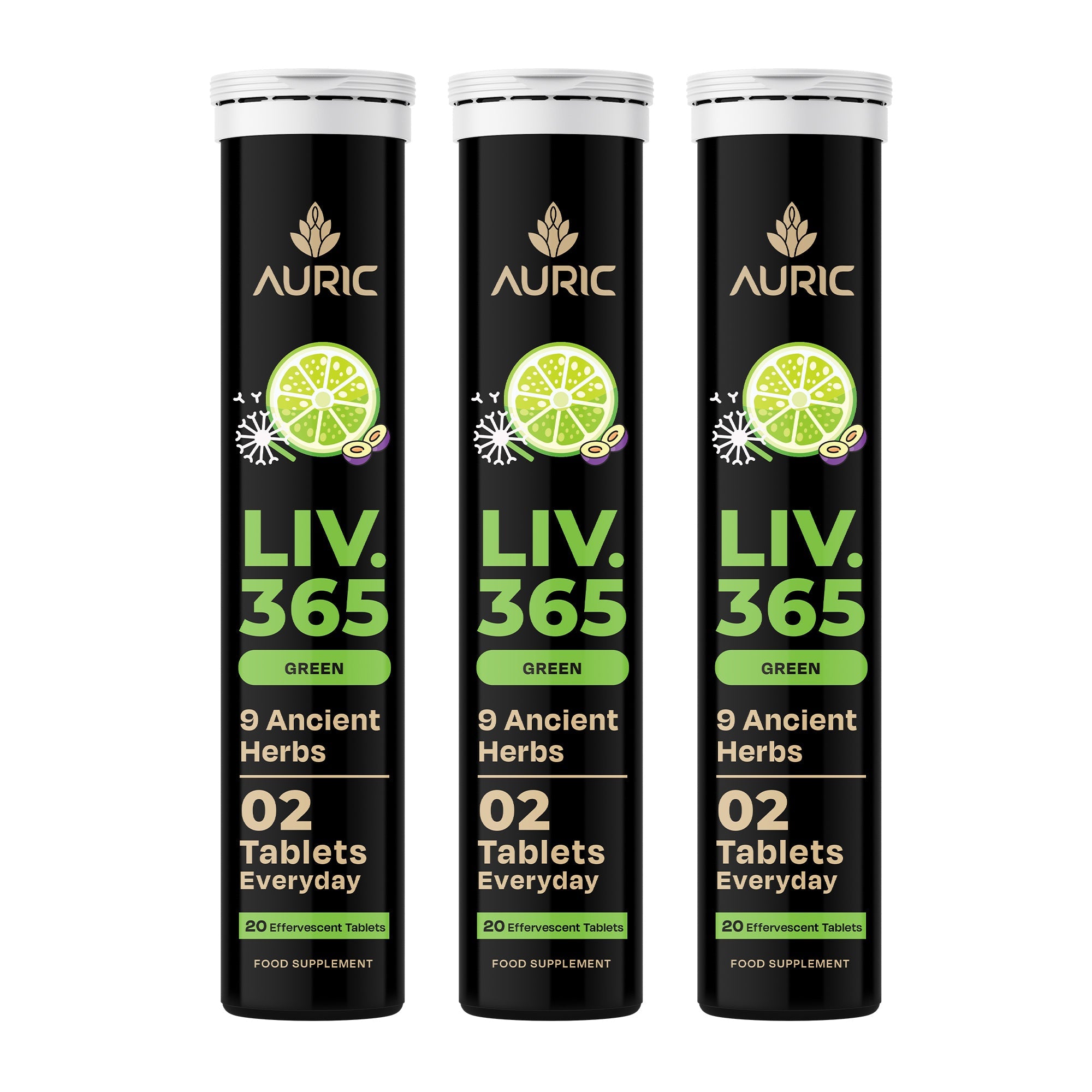 Auric Liv365 Tablets | Lemon Flavour