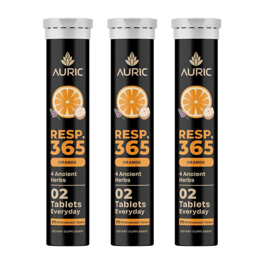 Auric Resp365 Tablets - Orange Flavour