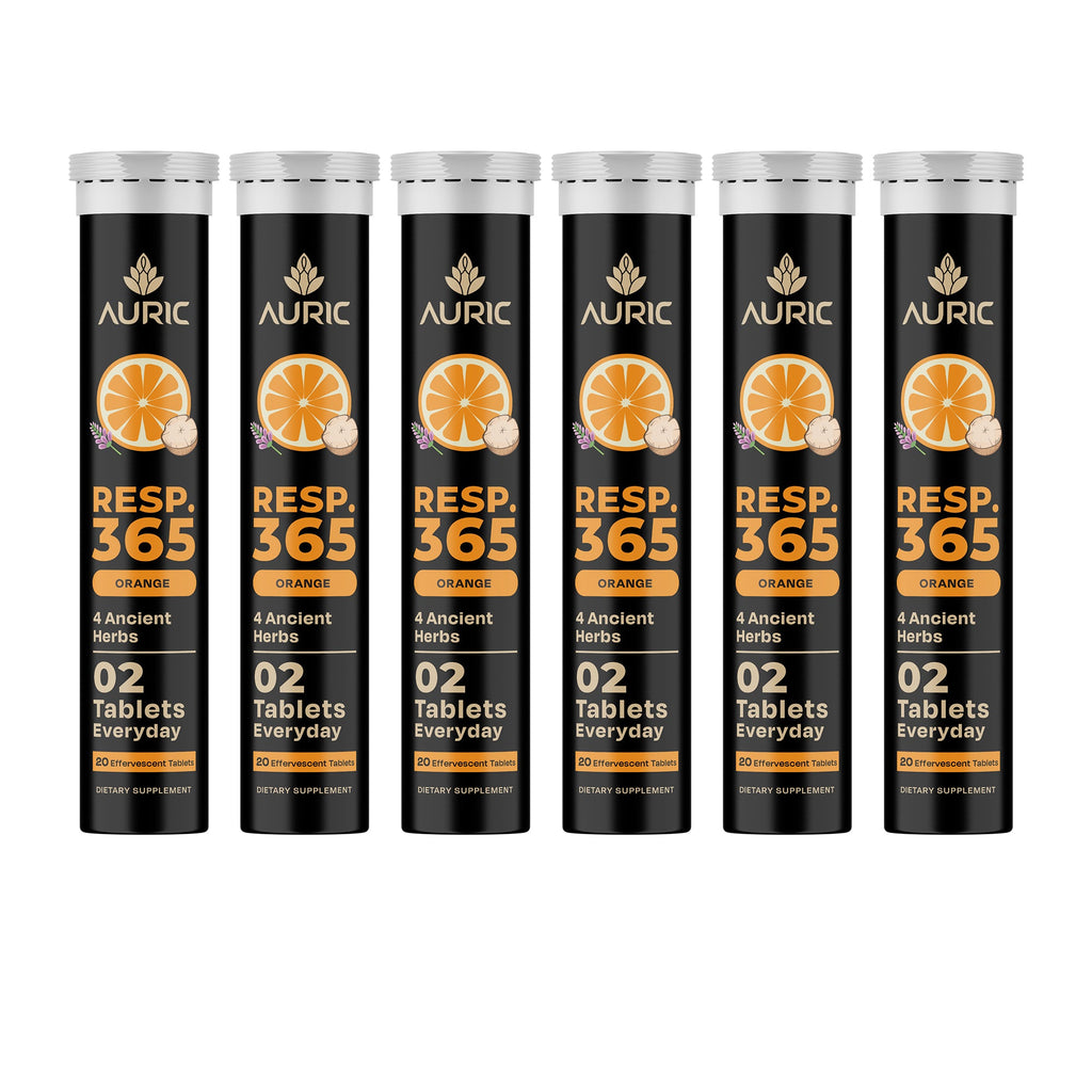 Auric Resp365 Tablets - Orange Flavour
