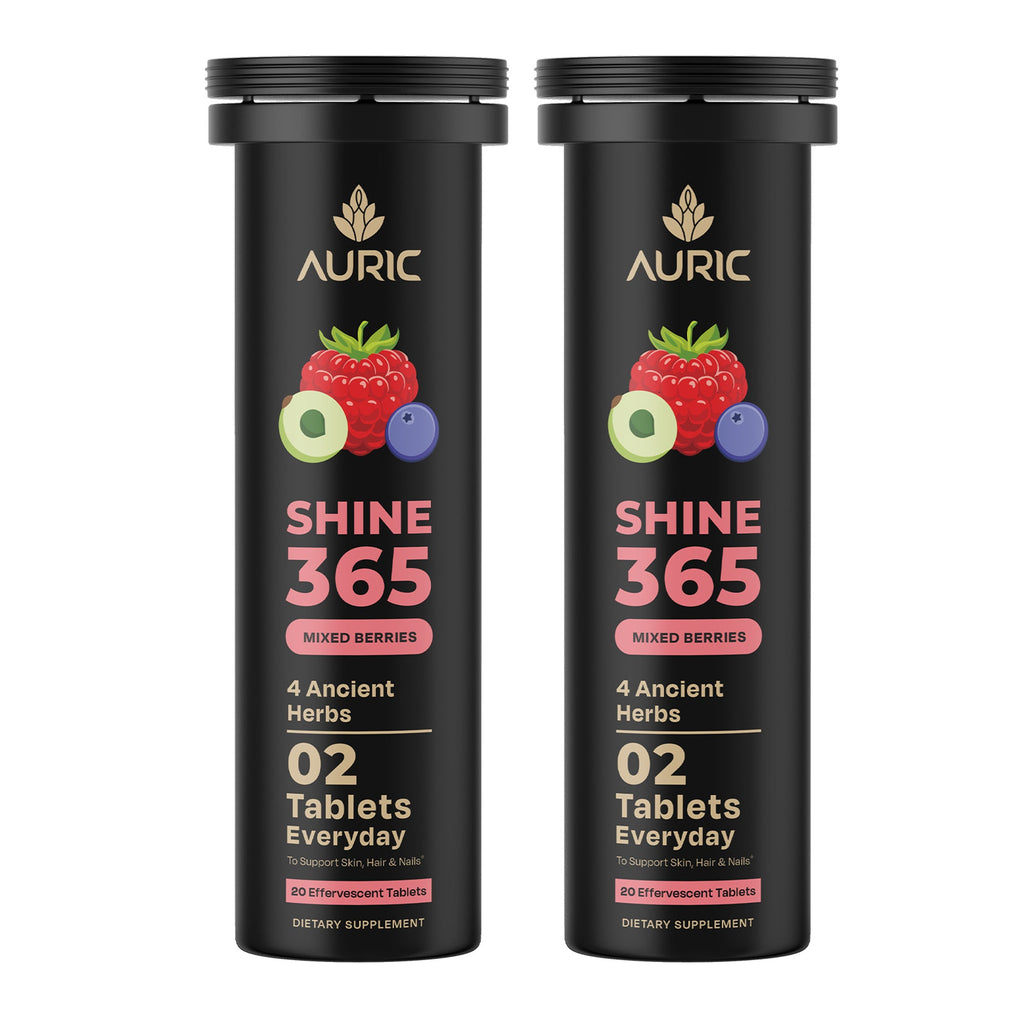 Auric Shine 365 Effervescent Tablets | Mixed Berries Flavour