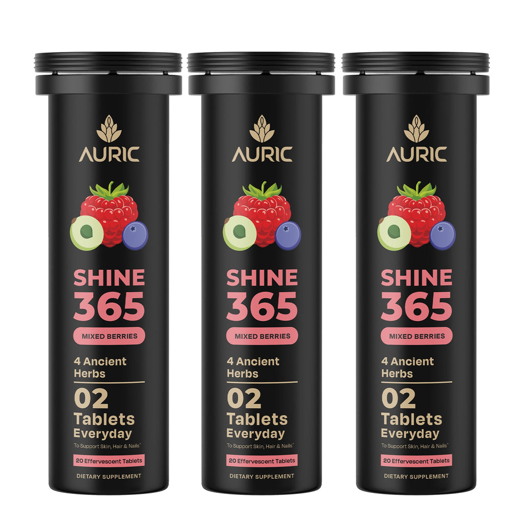 Auric Shine 365 Effervescent Tablets | Mixed Berries Flavour