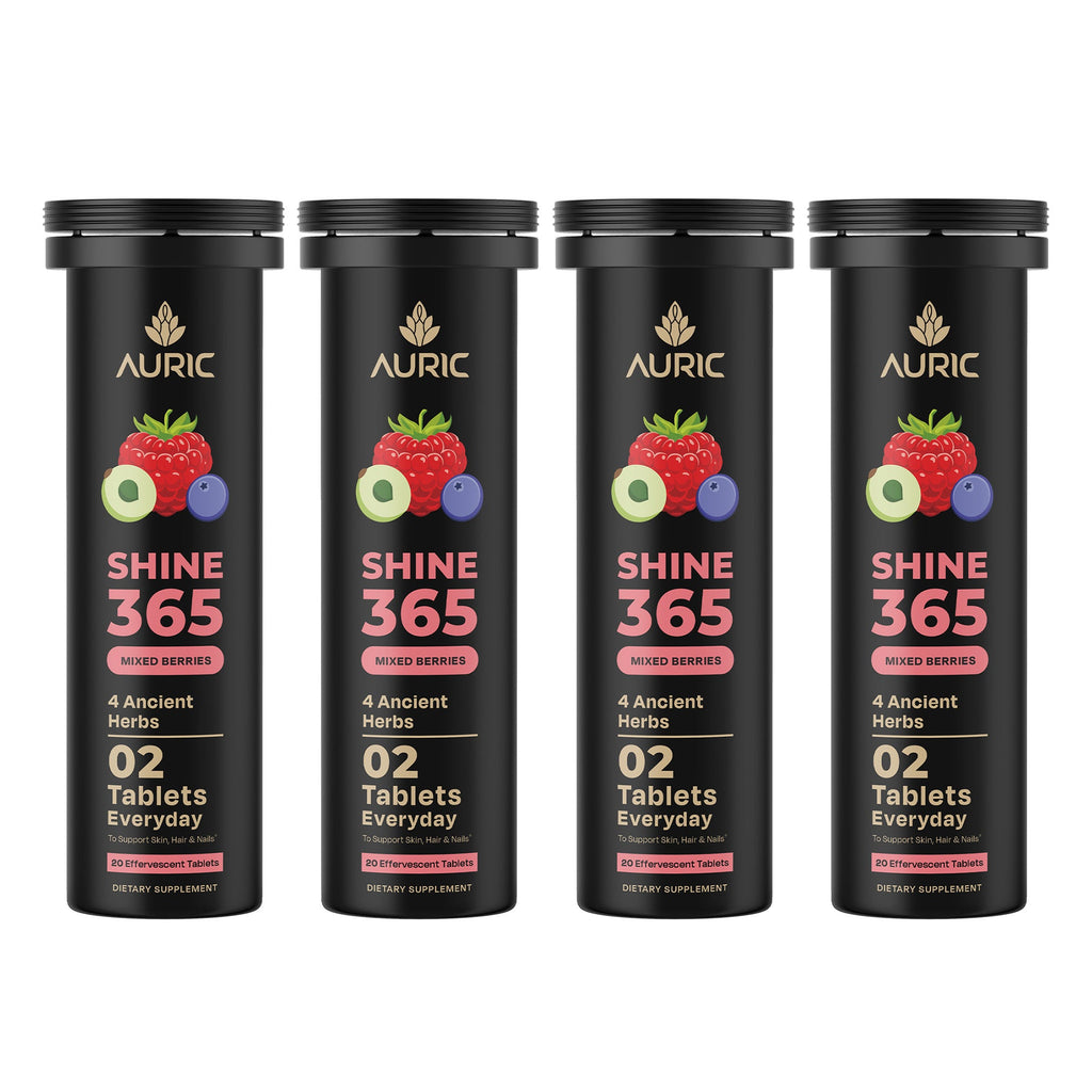 Auric Shine 365 Effervescent Tablets | Mixed Berries Flavour