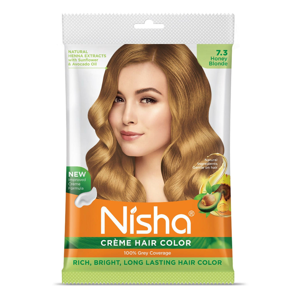 Nisha Creme Hair Color for Women - Honey Blonde